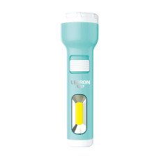 LED ліхтар ручний акумуляторний LEBRON L-HL-31, ABS, зелений, 1W + 1W COB, USB, 1200mAh Li-Ion LED ліхтар ручний акумуляторний LEBRON L-HL-31, ABS, зелений, 1W + 1W COB, USB, 1200mAh Li-Ion