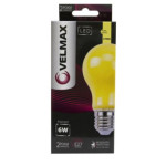 "Антимоскитная" LED лампа VELMAX V-Filament-A60Mosquito, 6W, E27, 2700K от ночных бабочек "Антимоскитная" LED лампа VELMAX V-Filament-A60Mosquito, 6W, E27, 2700K от ночных бабочек