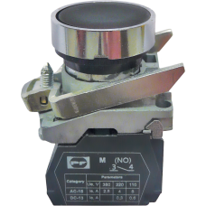Вимикач кнопковий металевий FP4-BA21 1NO (чорний)