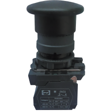 Вимикач кнопковий пластиковий  FP5-AC21 1NO (чорний)