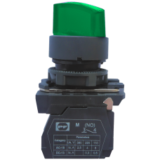 Вимикач кнопковий пластиковий FP5-AK3365230 2NO (зелений)