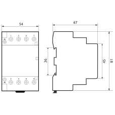 Магнітний пускач MCF3 40A 2NO 2NC 230V