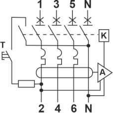 Автомат захисного відключення FAP1-AC  "C"  10А/0,03A  4P  6кА
