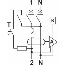 Автомат захисного відключення FAP1-AC  "C"   6А/0,03A  2P  6кА