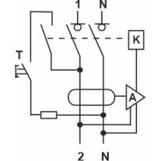 Реле захисного відключення FPR1-AC  40А/0,03A  2P АС 6kA