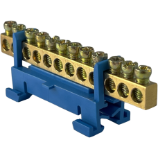 Шина нульова SPF612B 12 6x9мм2 (синя) Шина нульова SPF612B 12 6x9мм2 (синя)