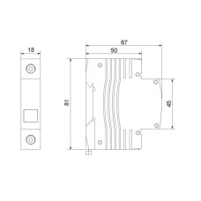 Modular Indication Lamp, 1-Phase Fmi Red 230V Modular Indication Lamp, 1-Phase Fmi Red 230V