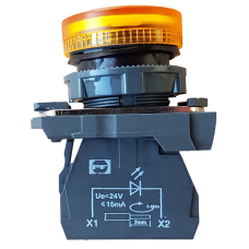 Control Lamp (M-Typ) Led Fplm Yellow 230V 22Mm Ac/Dc Control Lamp (M-Typ) Led Fplm Yellow 230V 22Mm Ac/Dc